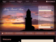 Tablet Screenshot of lovingfuneralhome1913.com